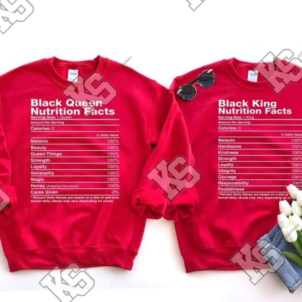Black King Nutritional Facts‎ Tee